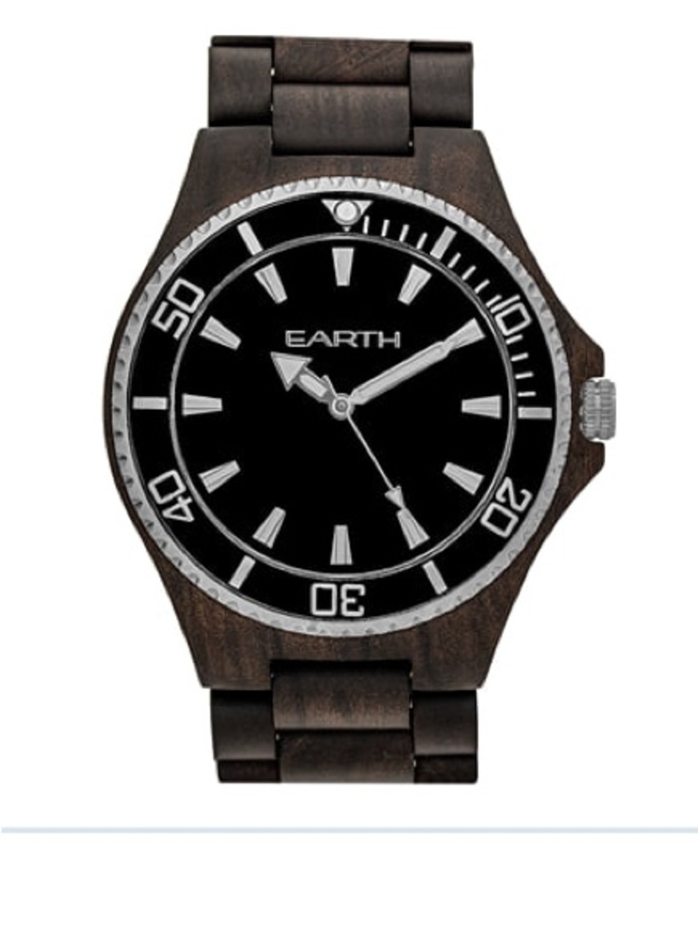 Earth Wood Centurion Men’s Watch-Dark Brown Wood
